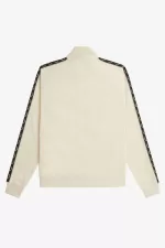 Fred Perry Contrast Tape Men’s Track Jackets Oatmeal Warm Grey IWYRF2508