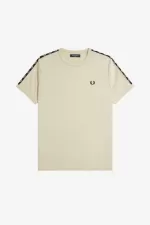 Fred Perry Contrast Tape Ringer Men’s T-Shirt Light Mint Black OBDZG6390