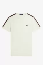 Fred Perry Contrast Tape Ringer Men’s T-Shirt Beige Whisky Brown DPZGL2906