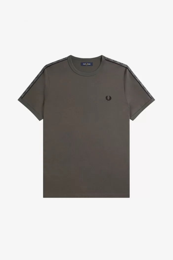 Fred Perry Contrast Tape Ringer Men’s T-Shirt Field Green Field Green MEADP0814