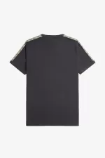 Fred Perry Contrast Tape Ringer Men’s T-Shirt Anchor Grey Black PDZEF6392