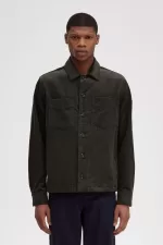 Fred Perry Cord Men’s Shirt Field Green UZNFW8130