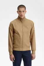 Fred Perry Corduroy Harrington Men’s Jackets Green KWNEO9627