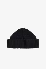 Fred Perry Cotton Rib Men’s Caps Black Green BWQZP9450