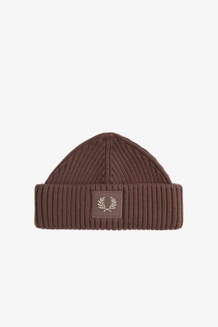 Fred Perry Cotton Rib Men’s Caps Dark Red Warm Grey QSPNU4038