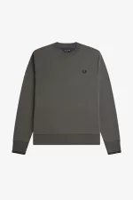 Fred Perry Crew Neck Men’s Sweatshirts Field Green HPRTN2867