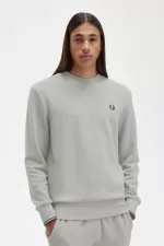 Fred Perry Crew Neck Men’s Sweatshirts Grey ZITHA4281