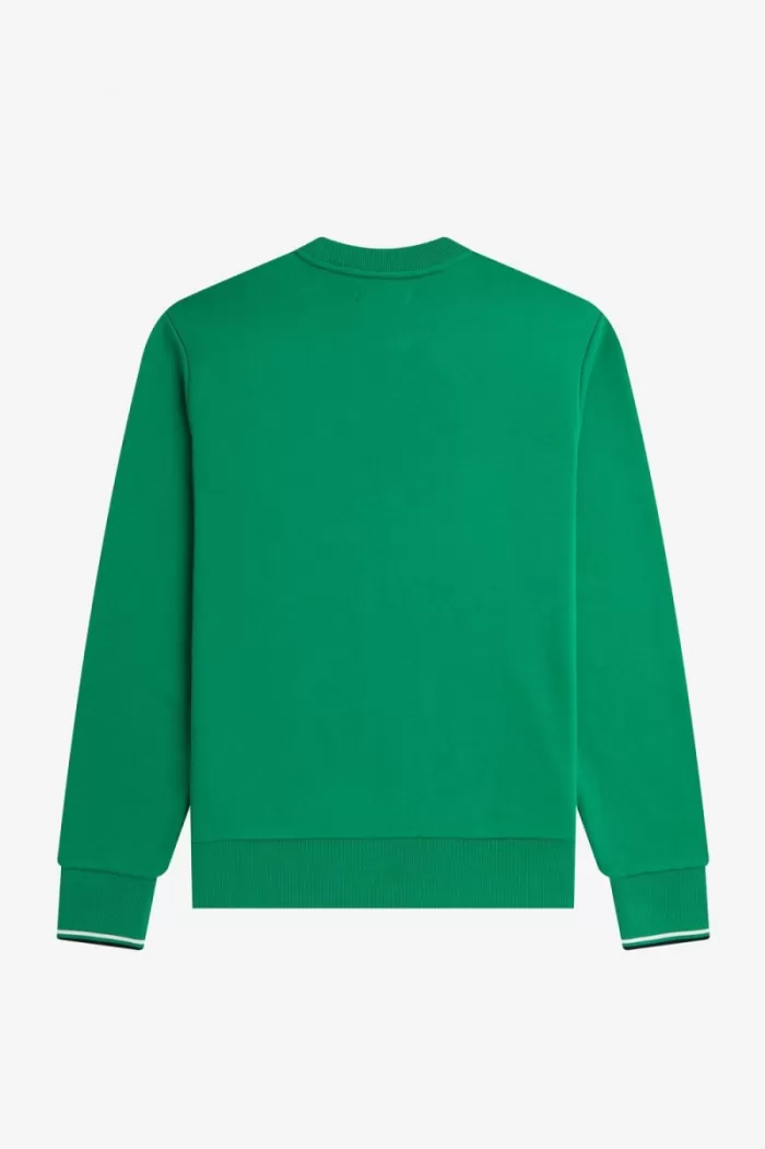 Fred Perry Crew Neck Men’s Sweatshirts Green XVAPS2781