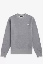 Fred Perry Crew Neck Men’s Sweatshirts Grey SDJZX2618