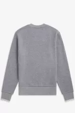 Fred Perry Crew Neck Men’s Sweatshirts Grey SDJZX2618