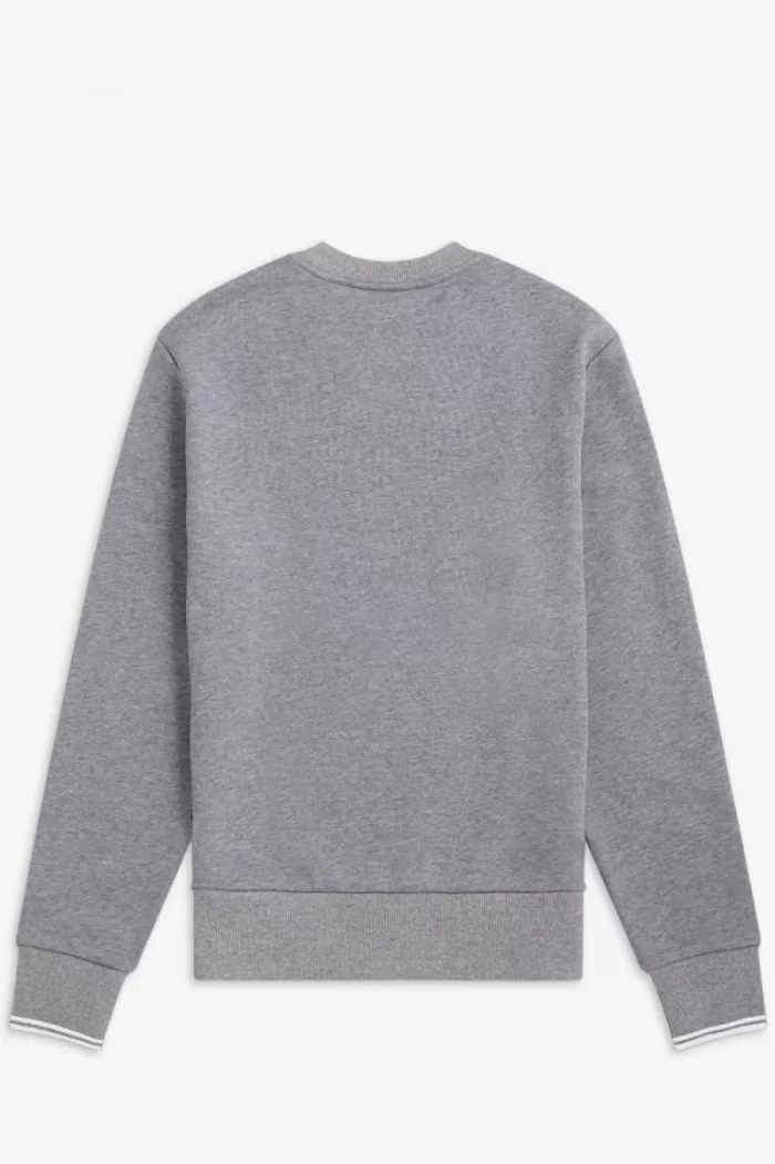 Fred Perry Crew Neck Men’s Sweatshirts Grey SDJZX2618