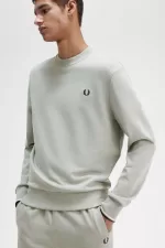 Fred Perry Crew Neck Men’s Sweatshirts Grey YDXNZ0146