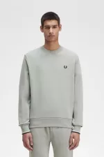 Fred Perry Crew Neck Men’s Sweatshirts Grey YDXNZ0146