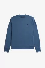 Fred Perry Crew Neck Men’s Sweatshirts Midnight Blue MOHYB3084