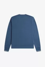 Fred Perry Crew Neck Men’s Sweatshirts Midnight Blue MOHYB3084