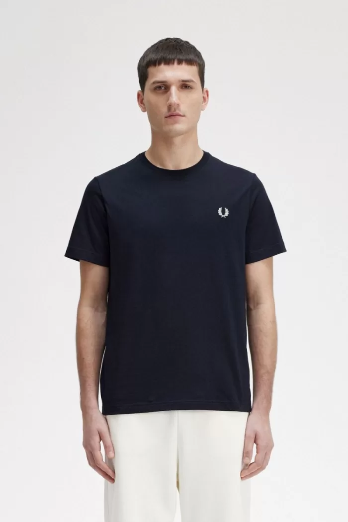 Fred Perry Crew Neck Men’s T-Shirt Navy VYAJG3164