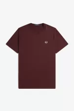 Fred Perry Crew Neck Men’s T-Shirt Oxblood Beige AQSTI1325