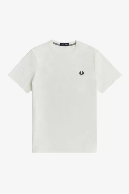 Fred Perry Crew Neck Men’s T-Shirt Snow White ERHWV4658