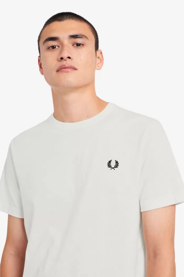 Fred Perry Crew Neck Men’s T-Shirt Snow White ERHWV4658