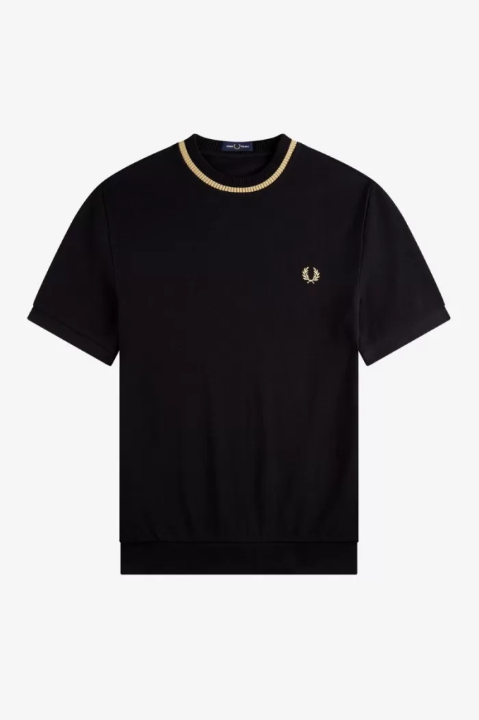 Fred Perry Crew Neck Piqué Men’s T-Shirt Black JEIMS0853