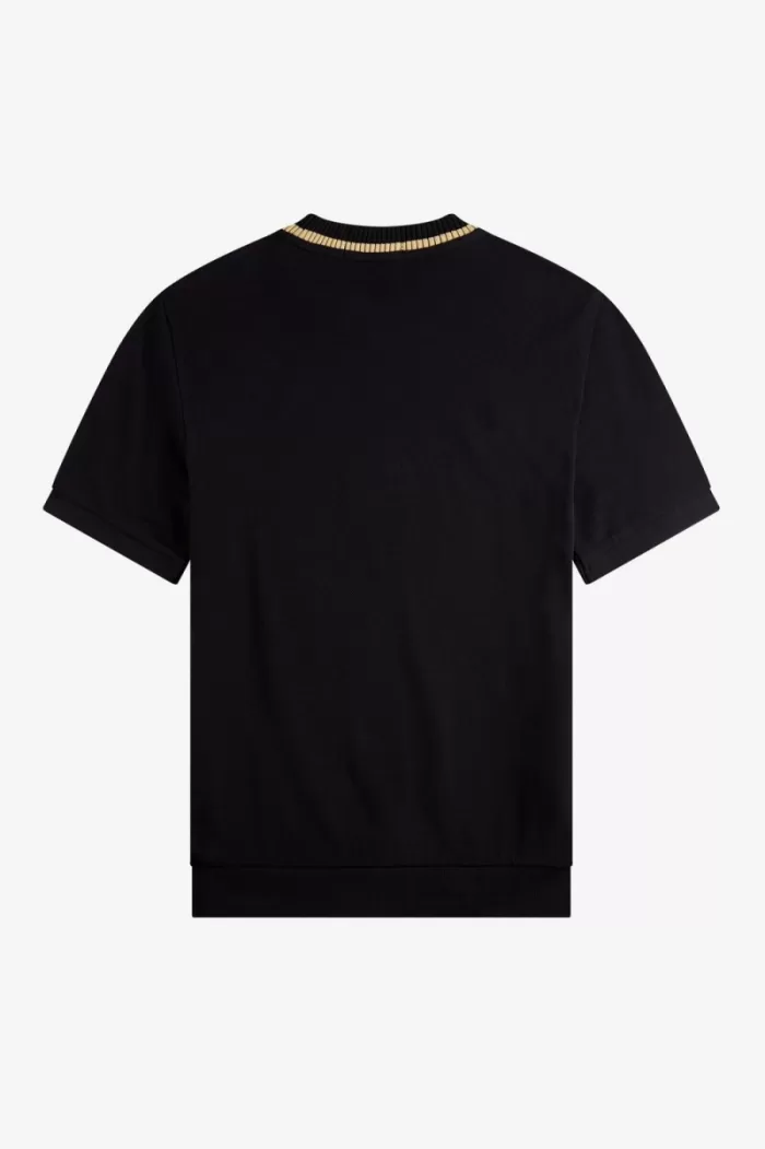 Fred Perry Crew Neck Piqué Men’s T-Shirt Black JEIMS0853