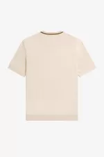 Fred Perry Crew Neck Piqué Men’s T-Shirt Oatmeal LFINK7468