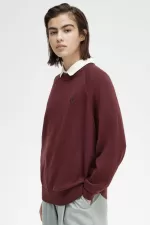 Fred Perry Crew Neck Women’s Jumper Oxblood HVJMA2038