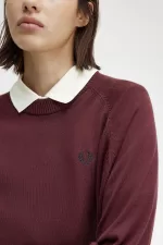 Fred Perry Crew Neck Women’s Jumper Oxblood HVJMA2038