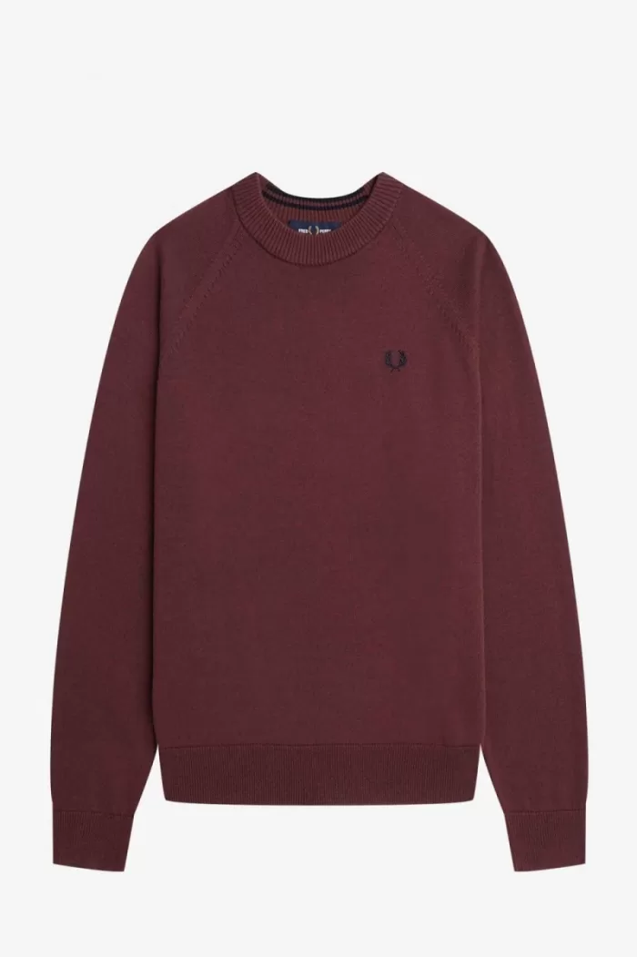 Fred Perry Crew Neck Women’s Jumper Oxblood HVJMA2038