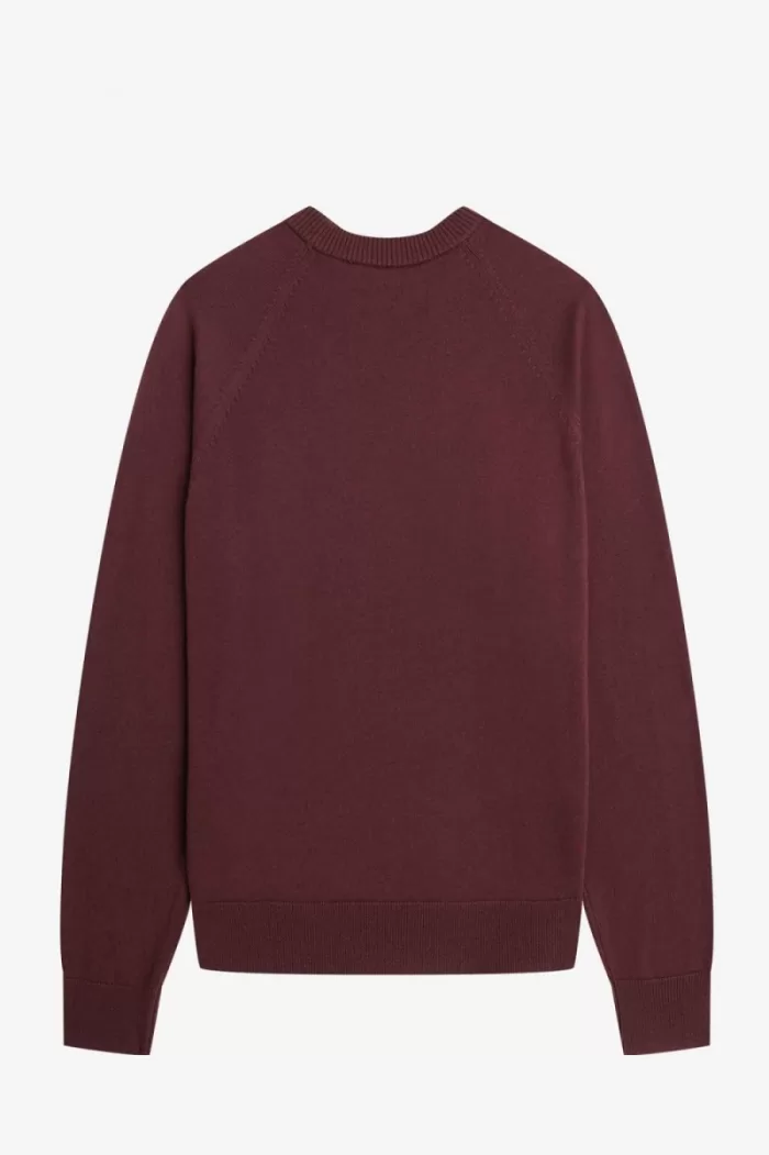 Fred Perry Crew Neck Women’s Jumper Oxblood HVJMA2038