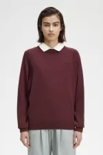 Fred Perry Crew Neck Women’s Jumper Oxblood HVJMA2038