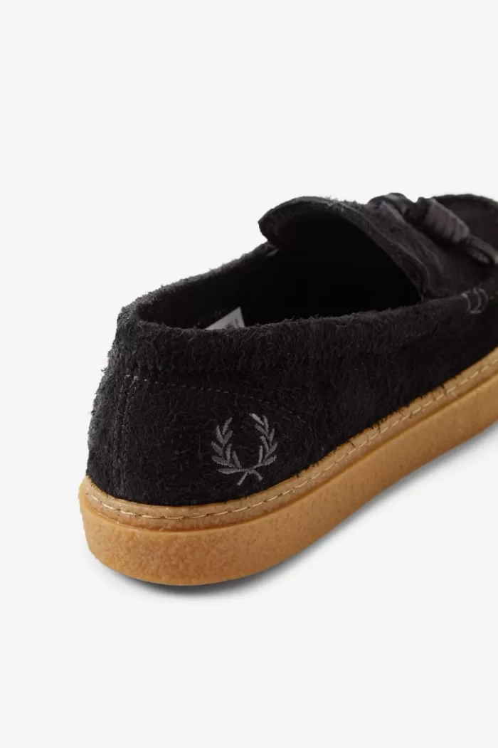 Fred Perry Dawson Tassel Men’s Loafers Black QTZAE4297