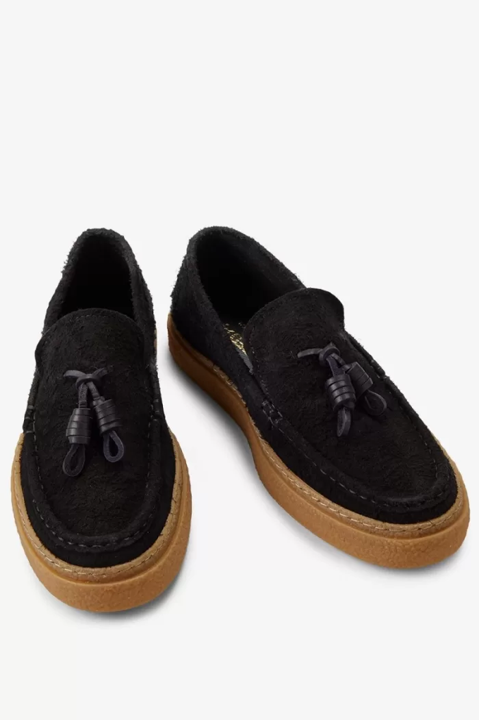 Fred Perry Dawson Tassel Men’s Loafers Black QTZAE4297