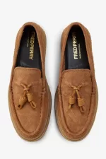 Fred Perry Dawson Tassel Men’s Loafers Dark Coffee HRJBY8536