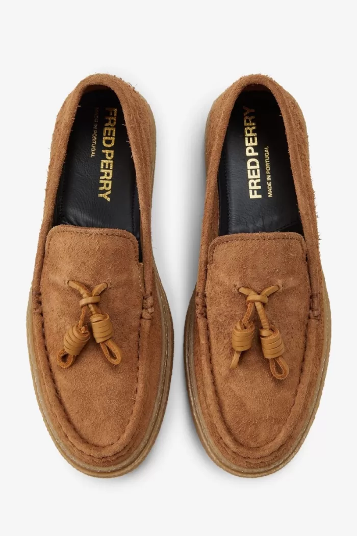 Fred Perry Dawson Tassel Men’s Loafers Dark Coffee HRJBY8536