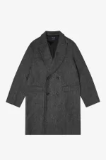 Fred Perry Double Breasted Men’s Parka Black FPMKC1098