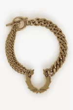 Fred Perry Double Chain Laurel Wreath Bracelet Women’s Jewellery Gold NTRMW0938