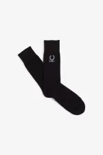 Fred Perry Embroidered Men’s Socks Black Lapis BRIXL4153