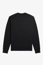 Fred Perry Embroidered Men’s Sweatshirts Black EXBAK2098