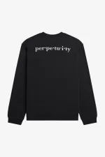 Fred Perry Embroidered Men’s Sweatshirts Black GDUKA8649