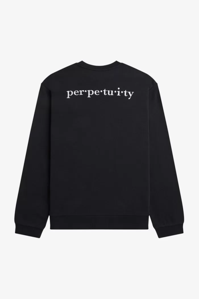 Fred Perry Embroidered Men’s Sweatshirts Black GDUKA8649