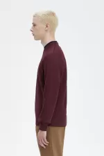 Fred Perry Embroidered Men’s Sweatshirts Oxblood WHYEU4318