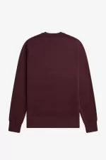 Fred Perry Embroidered Men’s Sweatshirts Oxblood WHYEU4318