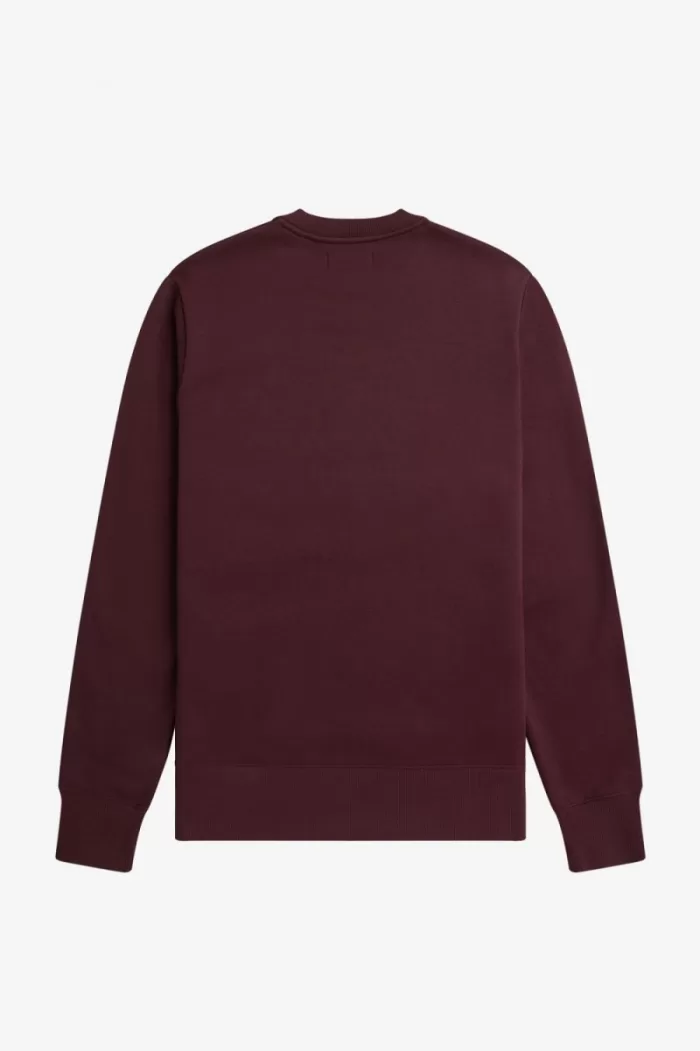 Fred Perry Embroidered Men’s Sweatshirts Oxblood WHYEU4318