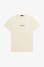 Fred Perry Embroidered Men’s T-Shirt Beige CUEJY1865