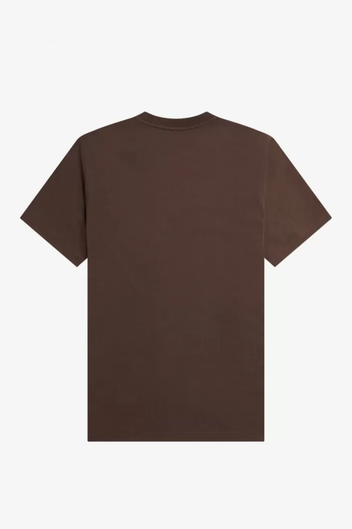 Fred Perry Embroidered Men’s T-Shirt Burnt Tobacco UOANI1842