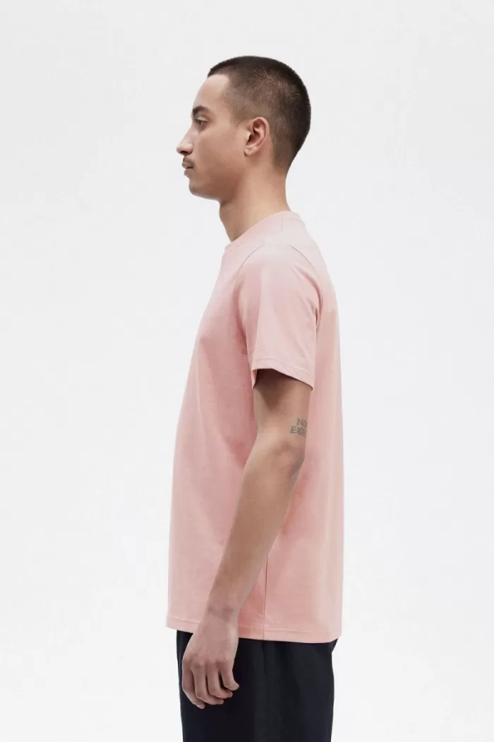 Fred Perry Embroidered Men’s T-Shirt Dusty Rose Pink JVMKX3597