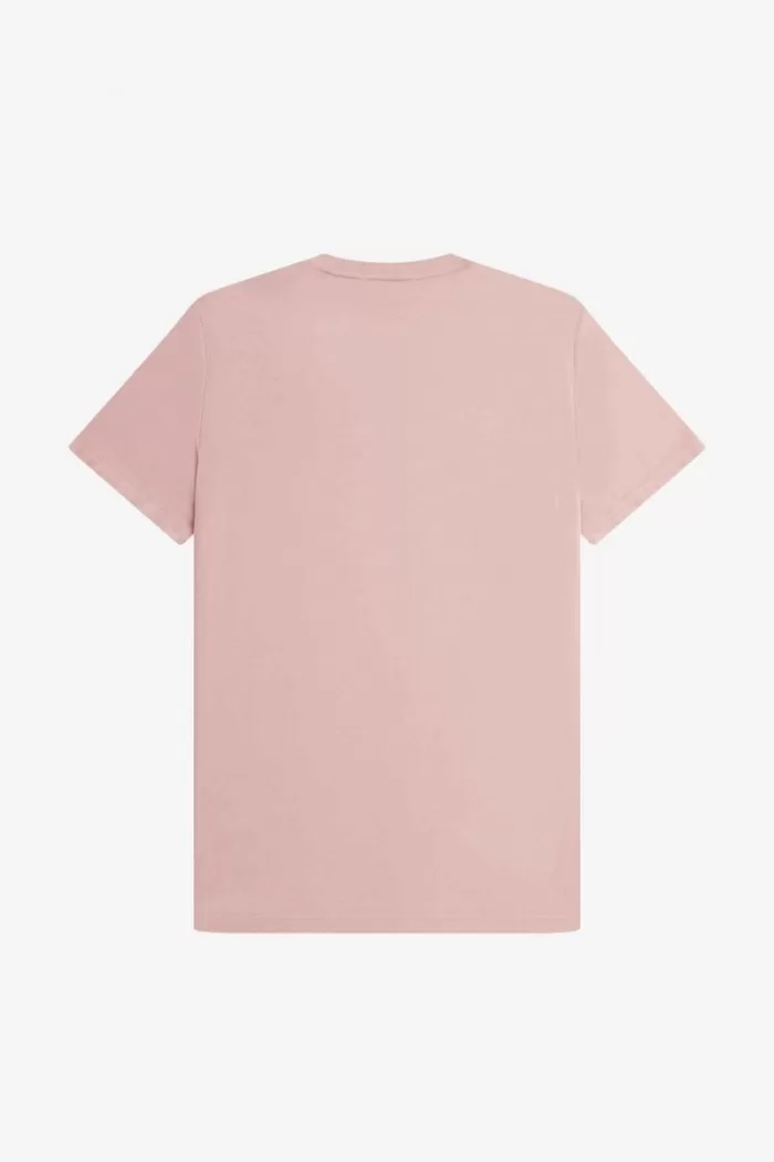 Fred Perry Embroidered Men’s T-Shirt Dusty Rose Pink JVMKX3597