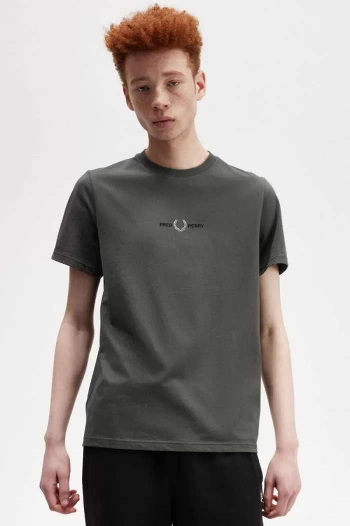 Fred Perry Embroidered Men’s T-Shirt Field Green IOPBY1930