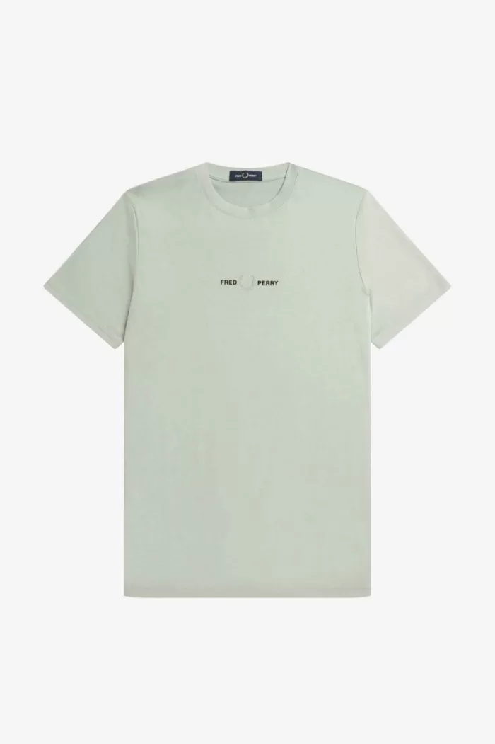 Fred Perry Embroidered Men’s T-Shirt Grey DWAMX4210